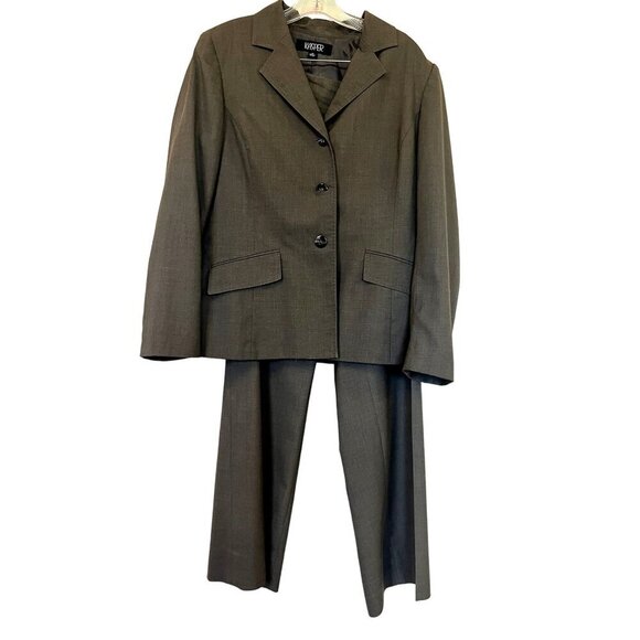 Kasper Two Piece Business Pants Suit Blazer & Trousers 14 - Picture 2 of 7